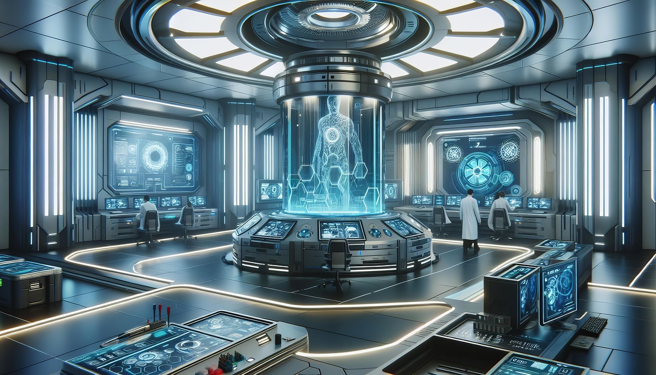 Person collaborating with AI technology to brainstorm ideas