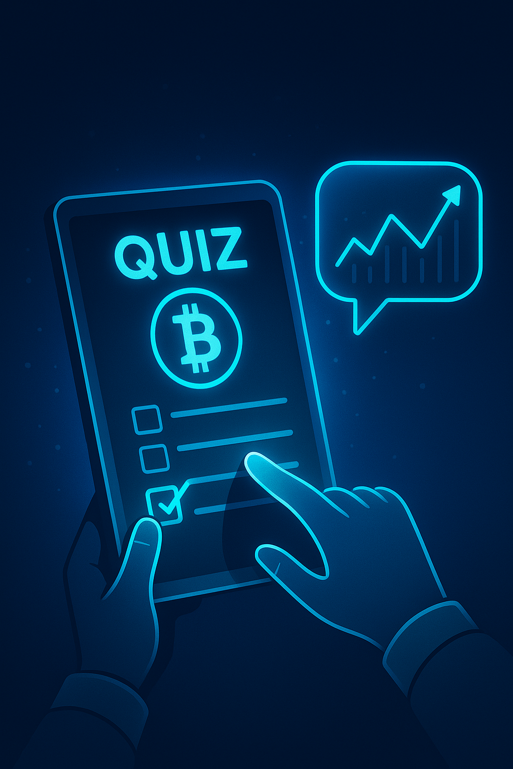 Modern finance evolution illustration with digital assets and terms